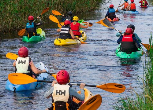 <p>KAYAKING: Here at Shannon River Adventure we use single and double sit-on-top kayaks , along with the more traditional cockpit kayak (for the more experienced!). Kayaking here is a sport for all ages and abilities.</p>
<p><img class="alignleft wp-image-2277" src="https://www.shannonriveradventure.com/wp-content/uploads/2021/02/Kayaking_camps-300x225.jpg" alt="Splashing fun kayaking " width="250" height="188" /> <img class="alignleft wp-image-2491" src="https://www.shannonriveradventure.com/wp-content/uploads/2020/12/Kayak_Cockpit-300x225.jpg" alt="" width="250" height="188" /></p>
<p> </p>
<p> </p>
<p> </p>
<p> </p>
<p> </p>
<p> </p>
<p><strong>All activities, including Kayak trips, are instructor-led.</strong></p>
<!-- /wp:paragraph -->

<!-- wp:paragraph -->
<p><strong>Cost:</strong> (minimum 4 persons) <strong>€45.00</strong> per adult and <strong>€35.00</strong> per child (under 18s)</p>
<p> Choose the session for you:</p>
<ul>
<li>A fun splash in the harbour as a <strong><a href="https://www.shannonriveradventure.com/booking">stand-alone activity</a></strong> or part of a <strong><a href="https://www.shannonriveradventure.com/booking">package</a></strong></li>
<li>A paddle around the River Shannon where you'll experience the tranquil waters of Lough Bofin and Lough Boderg and take in the beautiful flora and fauna while enjoying the freedom of the wide-open lake - <a href="https://www.shannonriveradventure.com/booking"><strong>BOOK NOW</strong></a></li>
<li><a href="https://www.shannonriveradventure.com/booking"><strong>Ladies on the Lake</strong></a></li>
</ul>
<p><img class="aligncenter wp-image-1536 size-large" src="https://www.shannonriveradventure.com/wp-content/uploads/2021/01/shannon-river-adventure-centre-1024x500.jpg" alt="" width="1024" height="500" /></p>
<!-- /wp:paragraph -->

<!-- wp:paragraph --><!-- /wp:paragraph -->

<!-- wp:paragraph --><!-- /wp:image -->

<!-- wp:paragraph -->
<p>CANOEING - or open boating as it’s also known - is more relaxed than Kayaking and is great for groups who'd like to take a more chilled out trip. Canoes can take up to 4 is the perfect way to explore the scenic lakes surrounding Shannon River Adventure. <img class="alignnone wp-image-1641 size-large" src="https://www.shannonriveradventure.com/wp-content/uploads/2021/01/Canoe-raft-journey-to-island_sec-schools-teen-camps-5-1024x683.jpg" alt="" width="1024" height="683" /> <strong>We provide all equipment required, including wetsuits, buoyancy aids, helmets, paddles. Please <a href="https://www.shannonriveradventure.com/contact">contact us</a> for more information.</strong></p>
